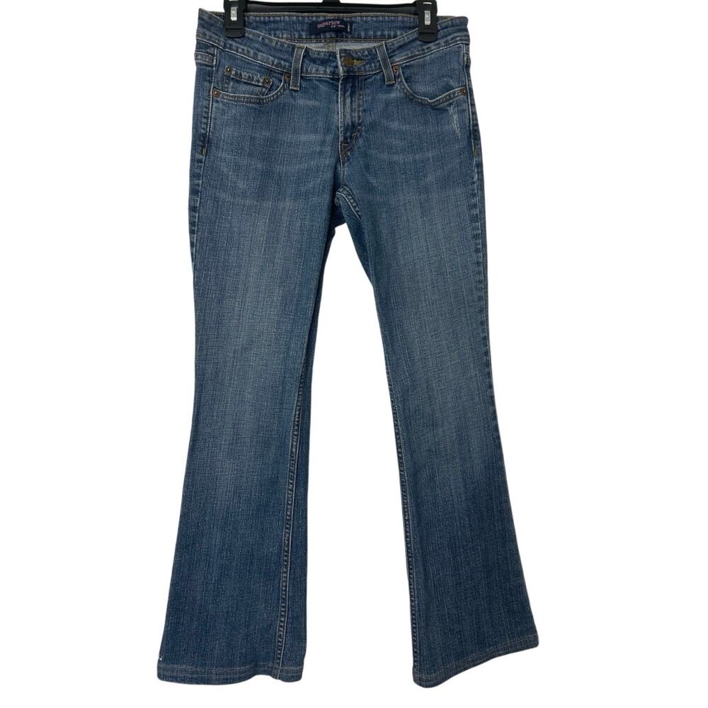 Y2K Levi’s 518 Superlow Bootcut Flare Jeans Low Rise Stretch Denim 7L